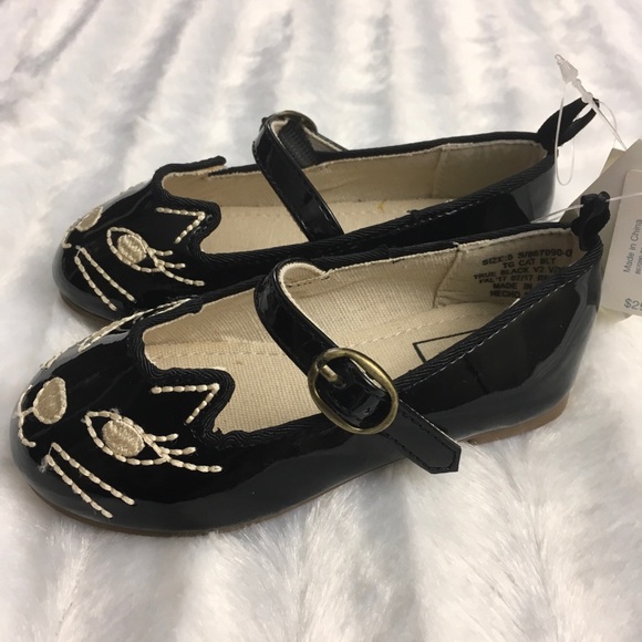 Baby Gap black patent cat Mary Janes dress shoes - Picture 6 of 7